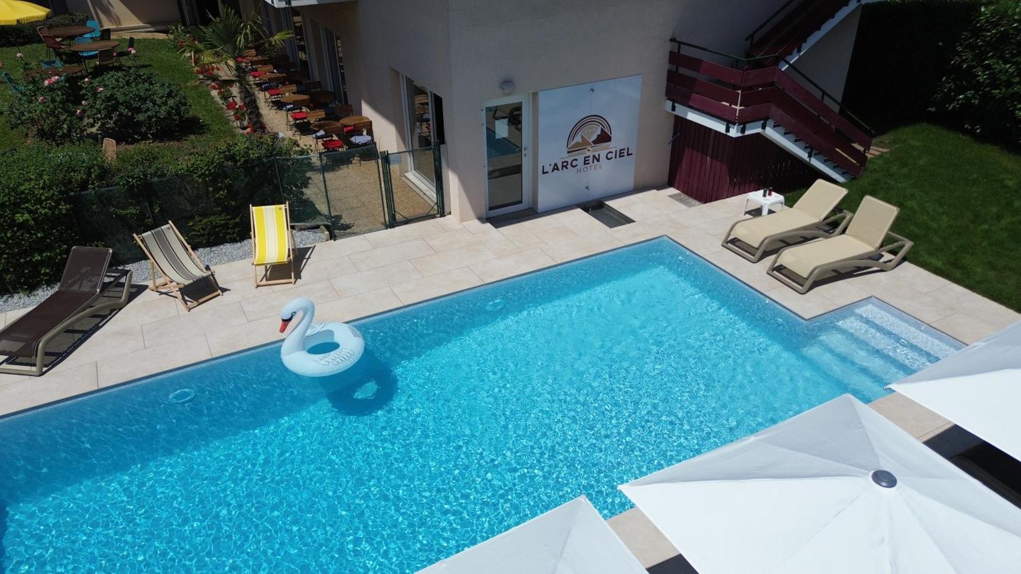 Logis Hotel Arc En Ciel Thonon-les-Bains Bagian luar foto